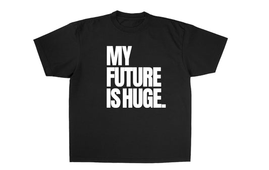 Adult My Future Is Huge Black/White T-Shirt